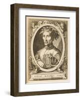 Dante Alighieri Italian Writer-Esme De Boulonois-Framed Art Print