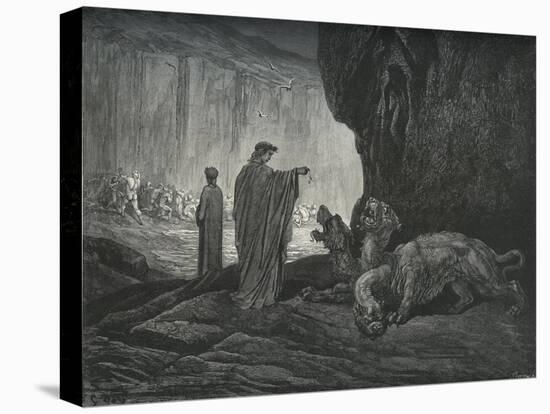 Dante Alighieri La Divina-Gustave Dore-Stretched Canvas