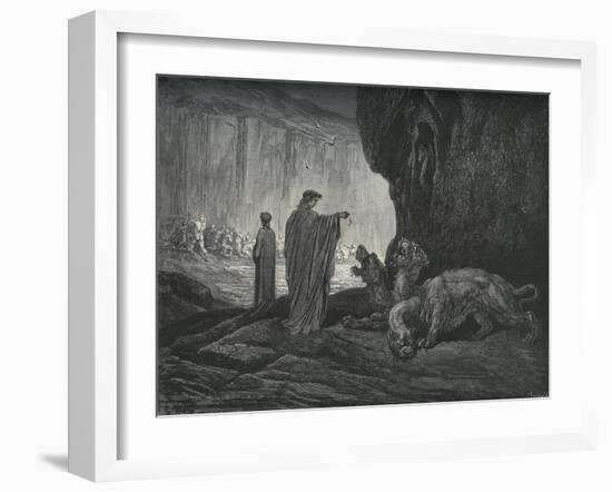 Dante Alighieri La Divina-Gustave Dore-Framed Giclee Print