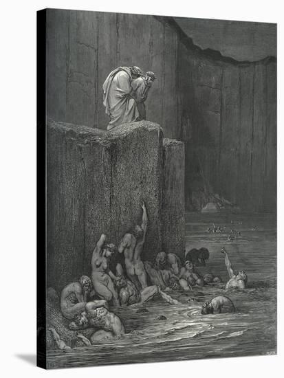 Dante Alighieri La Divina-Gustave Dore-Stretched Canvas