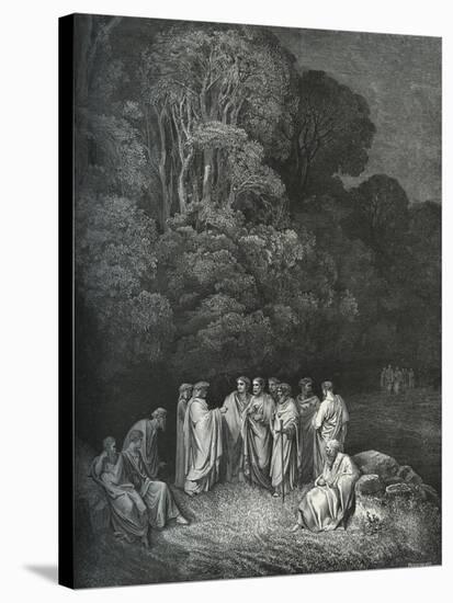 Dante Alighieri La Divina-Gustave Dore-Stretched Canvas