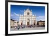 Dante Alighieri Statue, Church of Santa Croce, UNESCO World Heritage Site-Nico Tondini-Framed Photographic Print