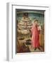 Dante Alighieri with Divine Comedy in His Hand and Mountains of Purgatory in Background-Dante Alighieri-Framed Giclee Print