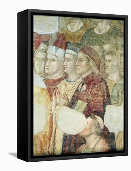 Dante Alighieri-Giotto di Bondone-Framed Stretched Canvas