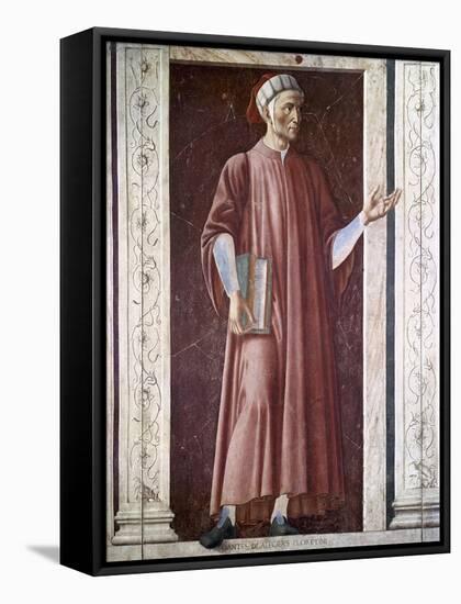 Dante Alighieri-Andrea Del Castagno-Framed Stretched Canvas