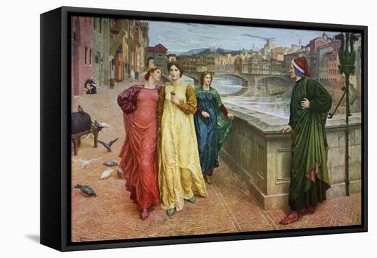 Dante and Beatrice, 1883-Henry Holiday-Framed Stretched Canvas