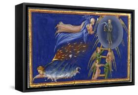 Dante and Beatrice Ascending To the Heaven Of Saturn-Dante Alighieri-Framed Stretched Canvas