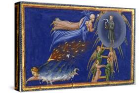 Dante and Beatrice Ascending To the Heaven Of Saturn-Dante Alighieri-Stretched Canvas