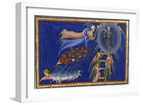 Dante and Beatrice Ascending To the Heaven Of Saturn-Dante Alighieri-Framed Premium Giclee Print