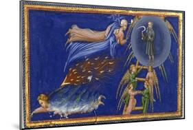 Dante and Beatrice Ascending To the Heaven Of Saturn-Dante Alighieri-Mounted Premium Giclee Print