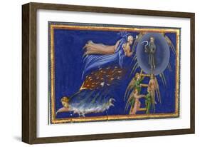 Dante and Beatrice Ascending To the Heaven Of Saturn-Dante Alighieri-Framed Giclee Print