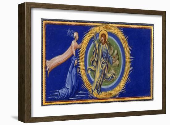 Dante and Beatrice Before Christ the Redeemer-Dante Alighieri-Framed Giclee Print