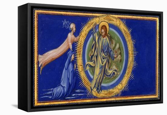Dante and Beatrice Before Christ the Redeemer-Dante Alighieri-Framed Stretched Canvas