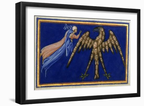 Dante and Beatrice Before the Eagle Of Justice-Dante Alighieri-Framed Giclee Print