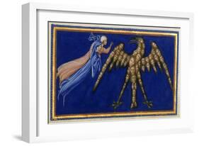 Dante and Beatrice Before the Eagle Of Justice-Dante Alighieri-Framed Giclee Print