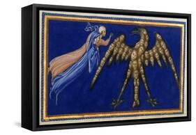 Dante and Beatrice Before the Eagle Of Justice-Dante Alighieri-Framed Stretched Canvas
