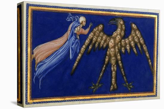 Dante and Beatrice Before the Eagle Of Justice-Dante Alighieri-Stretched Canvas