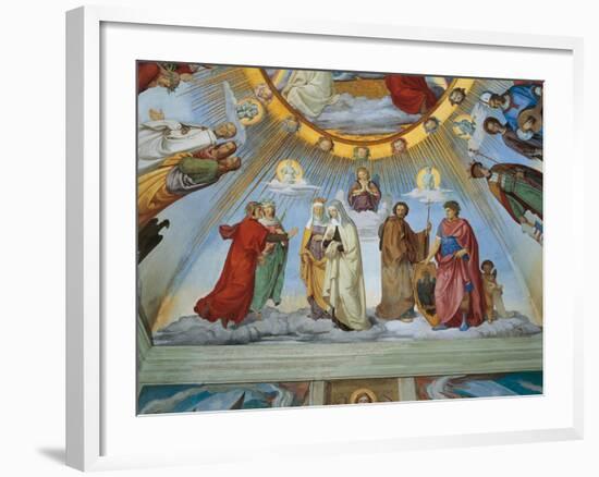 Dante and Beatrice Speak to Piccarda and Constance-Philipp Veit-Framed Giclee Print