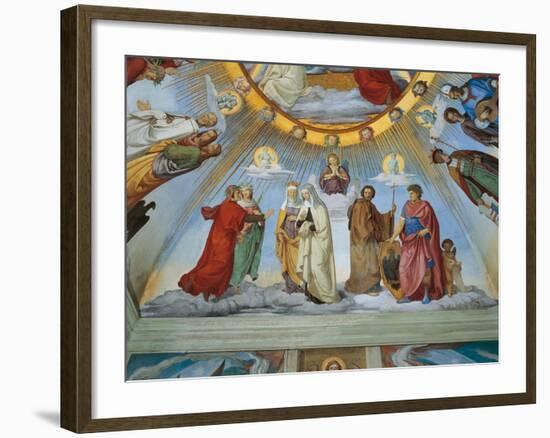 Dante and Beatrice Speak to Piccarda and Constance-Philipp Veit-Framed Giclee Print