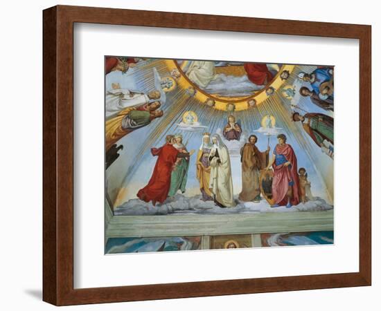 Dante and Beatrice Speak to Piccarda and Constance-Philipp Veit-Framed Giclee Print