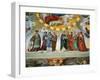 Dante and Beatrice Speak to the Teachers of Wisdom-Philipp Veit-Framed Giclee Print