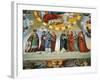 Dante and Beatrice Speak to the Teachers of Wisdom-Philipp Veit-Framed Giclee Print