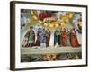 Dante and Beatrice Speak to the Teachers of Wisdom-Philipp Veit-Framed Giclee Print