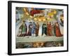 Dante and Beatrice Speak to the Teachers of Wisdom-Philipp Veit-Framed Giclee Print