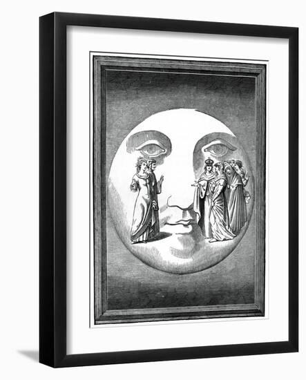 Dante and Beatrice Transported to the Moon, 16th Century-null-Framed Giclee Print