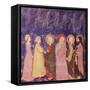 Dante and Beatrice with the Saints of Paradise, from "The Divine Comedy"-null-Framed Stretched Canvas