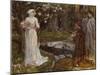 Dante and Beatrice-John William Waterhouse-Mounted Giclee Print