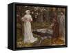 Dante and Beatrice-John William Waterhouse-Framed Stretched Canvas