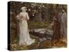 Dante and Beatrice-John William Waterhouse-Stretched Canvas