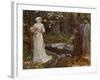 Dante and Beatrice-John William Waterhouse-Framed Giclee Print