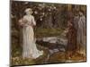 Dante and Beatrice-John William Waterhouse-Mounted Premium Giclee Print
