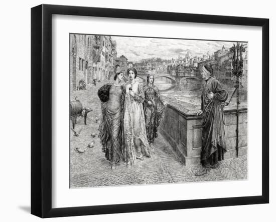 Dante and Beatrice-null-Framed Art Print