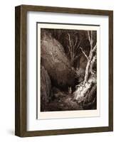 Dante and His Guide-Gustave Dore-Framed Giclee Print