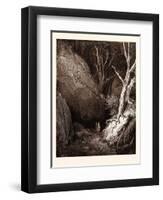 Dante and His Guide-Gustave Dore-Framed Giclee Print