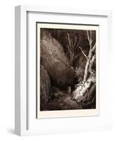 Dante and His Guide-Gustave Dore-Framed Giclee Print