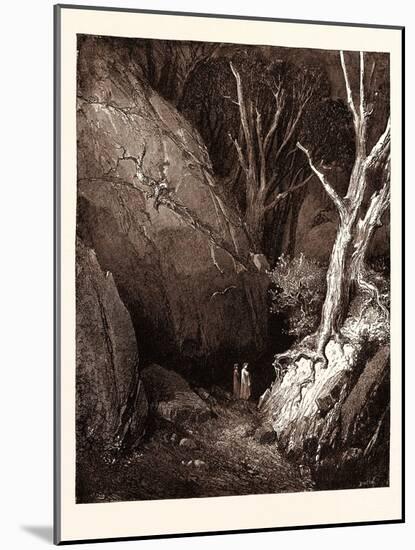 Dante and His Guide-Gustave Dore-Mounted Giclee Print