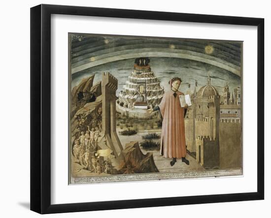 Dante and His Poem-Domenico di Michelino-Framed Giclee Print