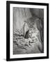 Dante and Pope Adrian V-Gustave Dore-Framed Giclee Print