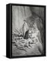 Dante and Pope Adrian V-Gustave Dore-Framed Stretched Canvas