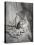 Dante and Pope Adrian V-Gustave Dore-Stretched Canvas