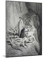 Dante and Pope Adrian V-Gustave Dore-Mounted Giclee Print