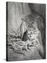 Dante and Pope Adrian V-Gustave Dore-Stretched Canvas