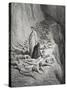 Dante and Pope Adrian V-Gustave Dore-Stretched Canvas