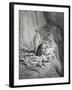 Dante and Pope Adrian V-Gustave Dore-Framed Giclee Print