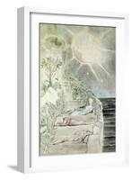 Dante and Statius Sleeping, Virgil Watching-William Blake-Framed Giclee Print