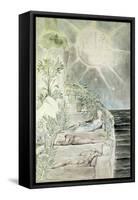 Dante and Statius Sleeping, Virgil Watching-William Blake-Framed Stretched Canvas